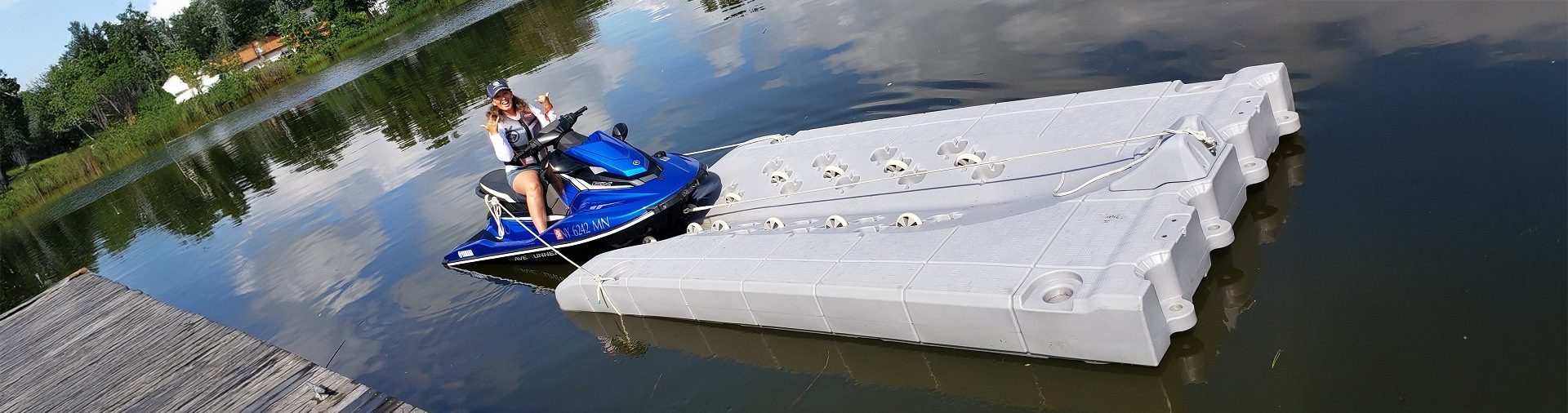 CanDock floating dock project photography for contact